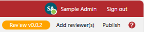 Review v0.0.2 document Status and version indicator