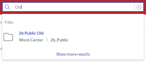 Results Against the Search Criteria