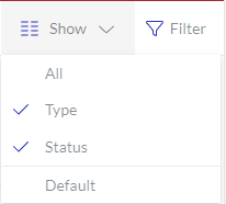 Show Content Toolbar Drop Down List For Invitations Page