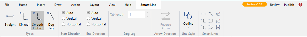 Smart Line Ribbon Tab