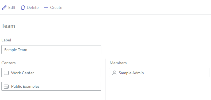 Team Page