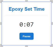 An active Epoxy Set Time stopwatch gadget