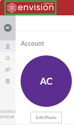 Canvas Envision Logo on the Top Bar