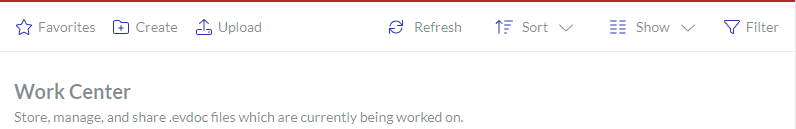 Content Toolbar For Work Centers