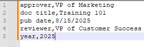 Copied text variables are pasted from the clipboard into a simple text document