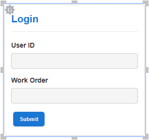 A default login gadget