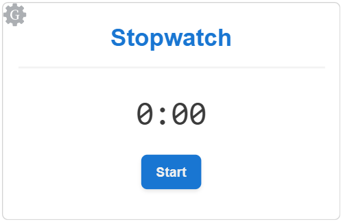 Blue stopwatch gadget