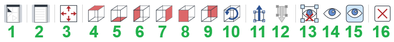 Full-screen 3D Viewer Toolbar in the 3D Viewer