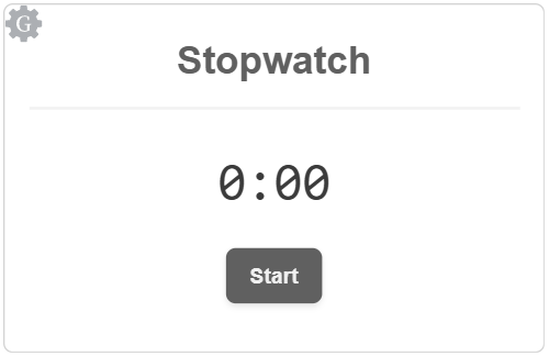Gray stopwatch gadget