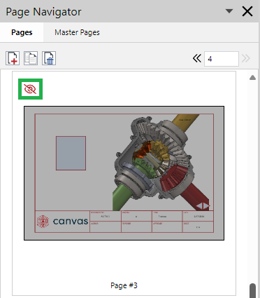 Hidden Page in the Page Navigator Pane