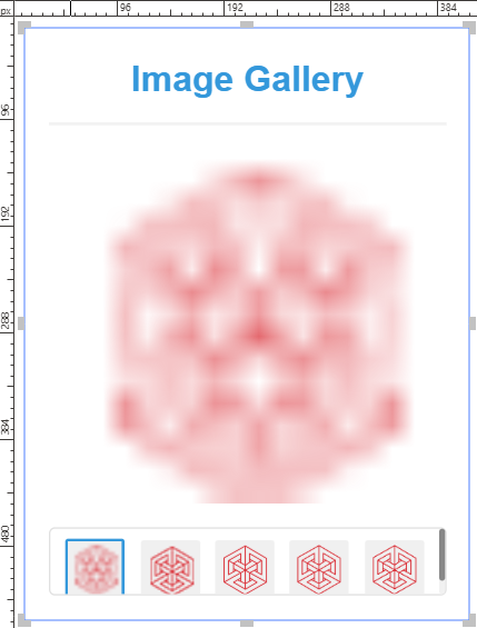 An image-gallery gadget with the 240x240 viewer size