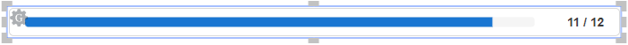 A progress bar gadget without the Previous and Next buttons