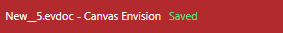 Saved Document Save Status Indicator