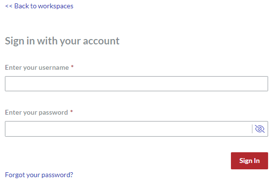 Sign in with your account