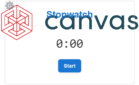 Stopwatch gadget with a transparent background