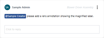 An unresolved comment thread without replies