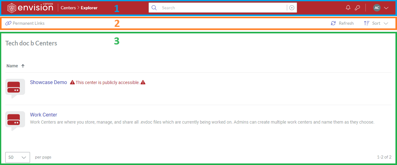 Workspace Home Page