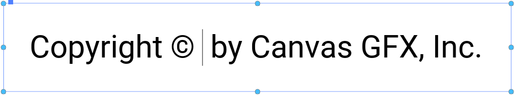 The year text variable reference is removed from the text object