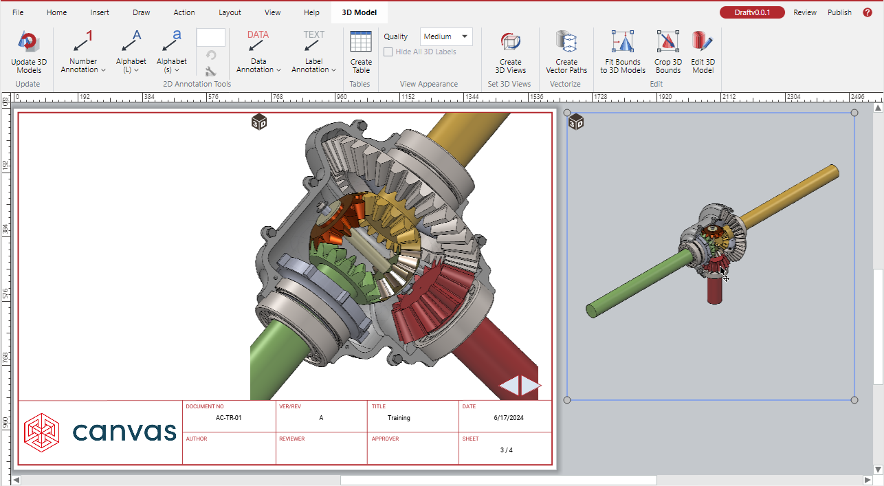 3D Model Object on the Pasteboard 3D Model Object on the Pasteboard