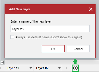 Add New Layer Pop-up Dialog