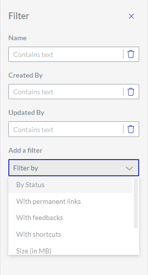Add a filter Drop-down List on Filter Pane