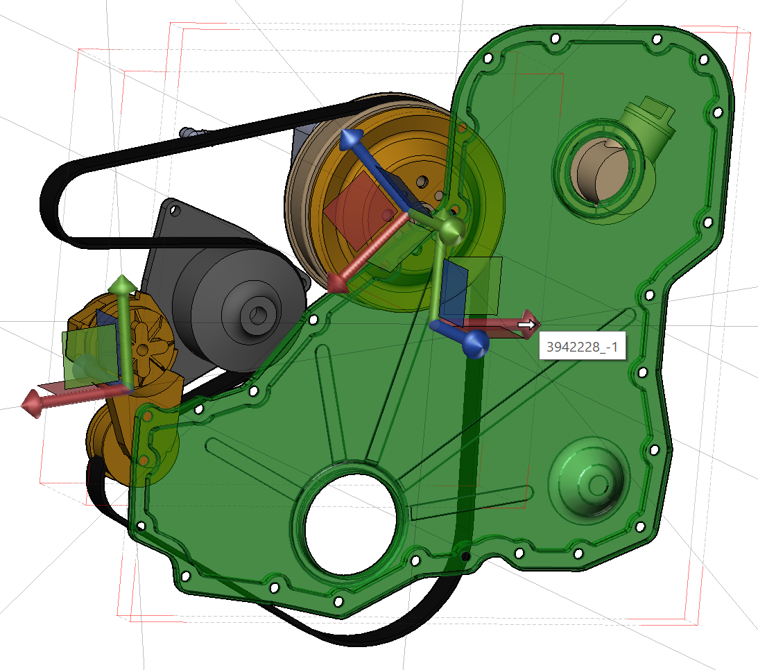 When Given Pivot is selected, mouse over the part which has the desired pivot orientation.