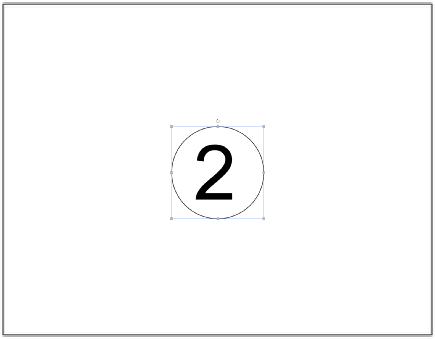 The Circle Pasted in Place on Page #2