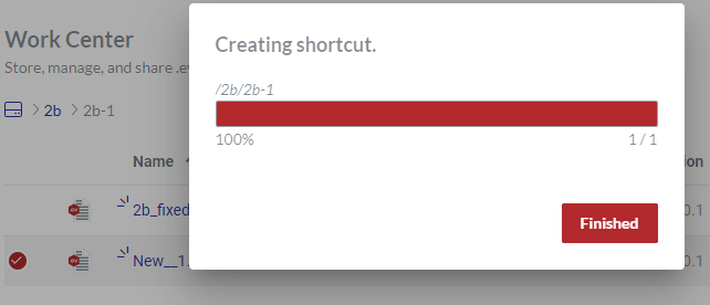 Creating Shortcut Pop-up Dialog