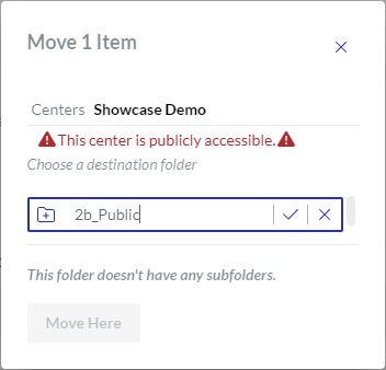 Creating New Folder With Move 1 Item Dialog