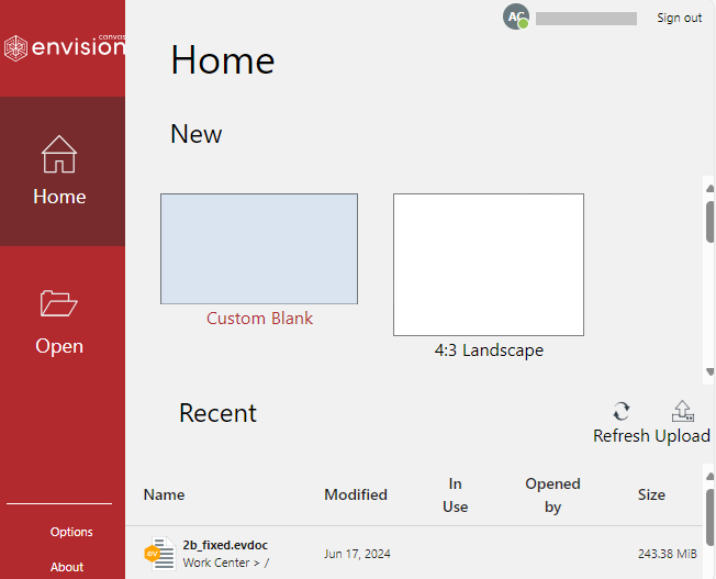 Creator File Home