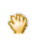 mouse pointer on one of the four sides of the cropping bounds