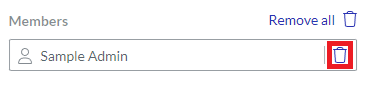 Delete Member Field Button