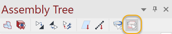 Select Collaboration is on in the Assembly Tree pane