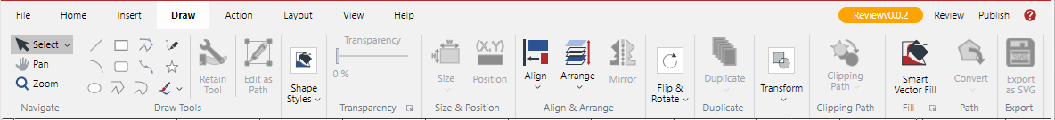 Draw Ribbon Tab