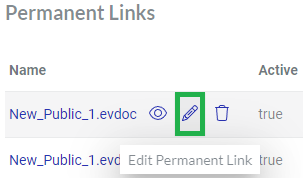 Edit Permanent Link Action Menu Button