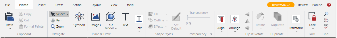 Home Ribbon Tab
