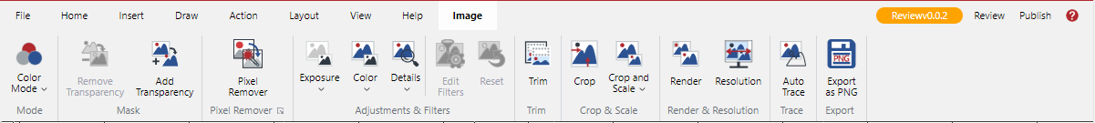 Image Ribbon Tab