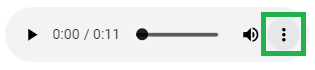 More Options Button in the Audio Player Embedded in the Viewer
