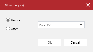 Move Page(s) Pop-up Dialog