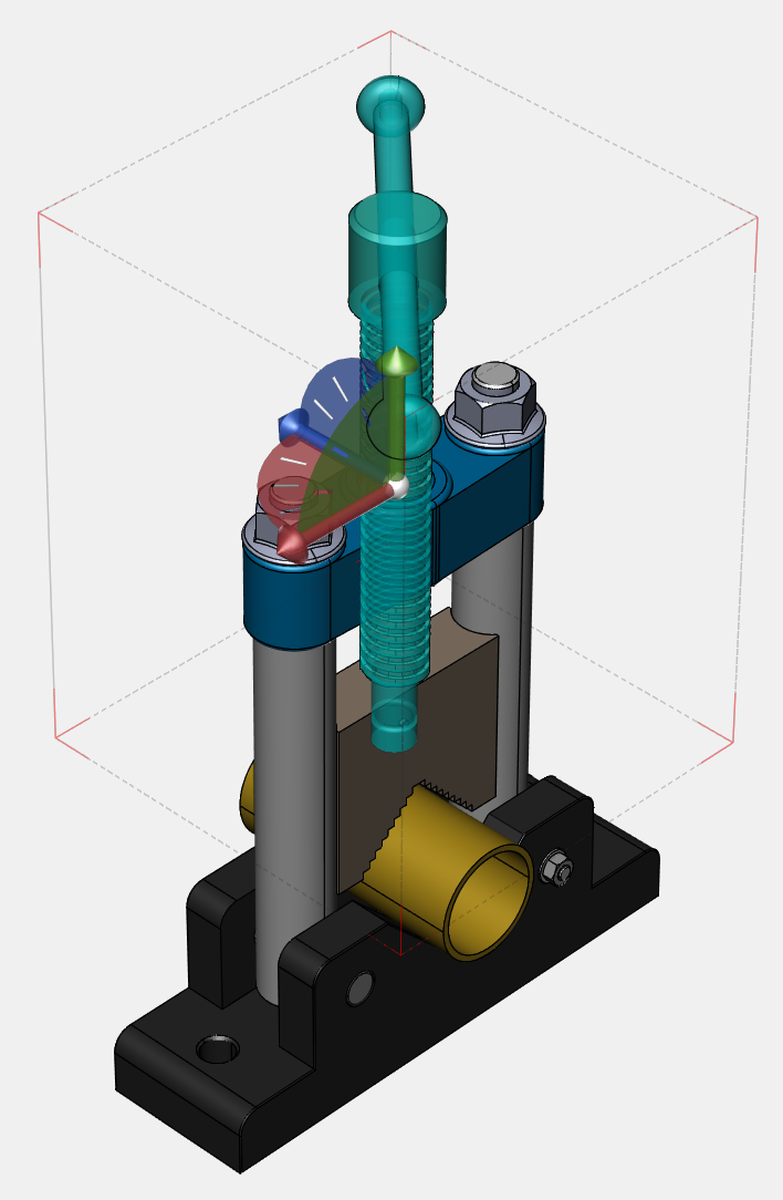 When more than one part is selected, rotation will be based on the world axes.