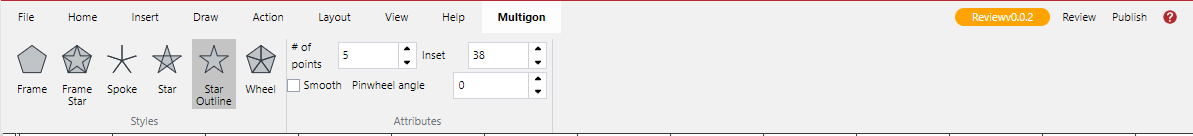 Multigon Ribbon Tab