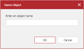 Name Object Pop-up Dialog