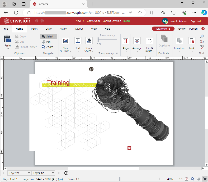 New__5 - Copy.evdoc Document Opened in the Canvas Envision Creator