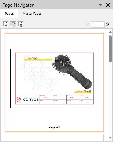Page Navigator pane