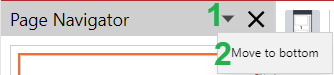 Page Navigator Symbols Pane Title Bar Menu of the Viewer