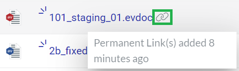 Permanent Links Icon and Tooltip Permanent Links Icon and Tooltip