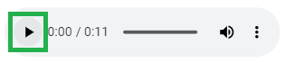 Play Button in the Audio Player Embedded in the Viewer