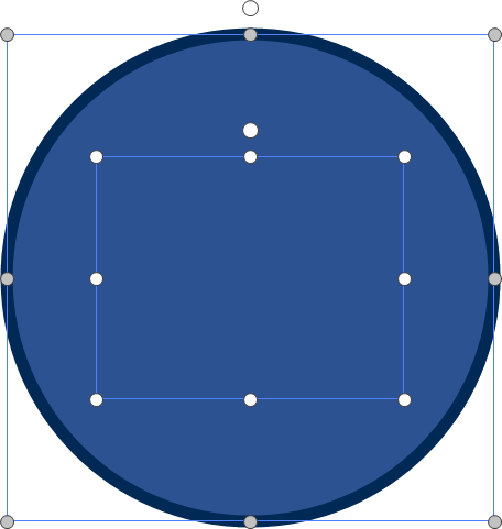 Two objects of the same fill color are selected