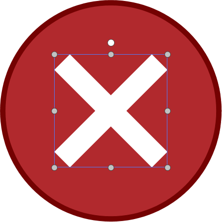 The smaller object is brought in front of the larger object