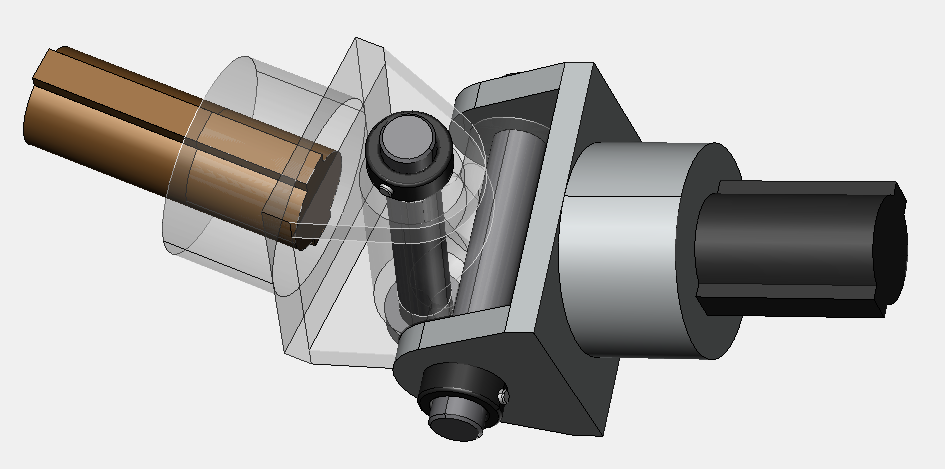 Making parts temporally translucent for selection